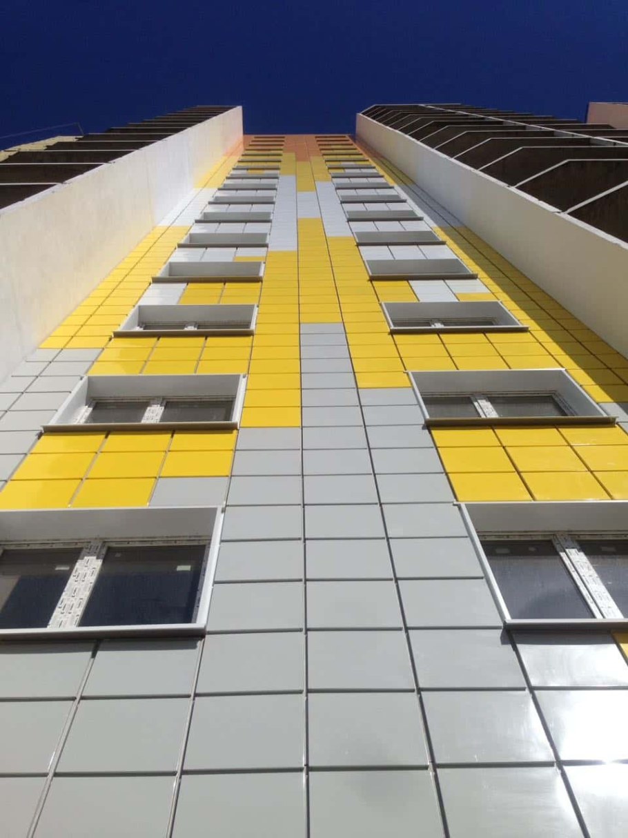 Фасад композит металлокассеты