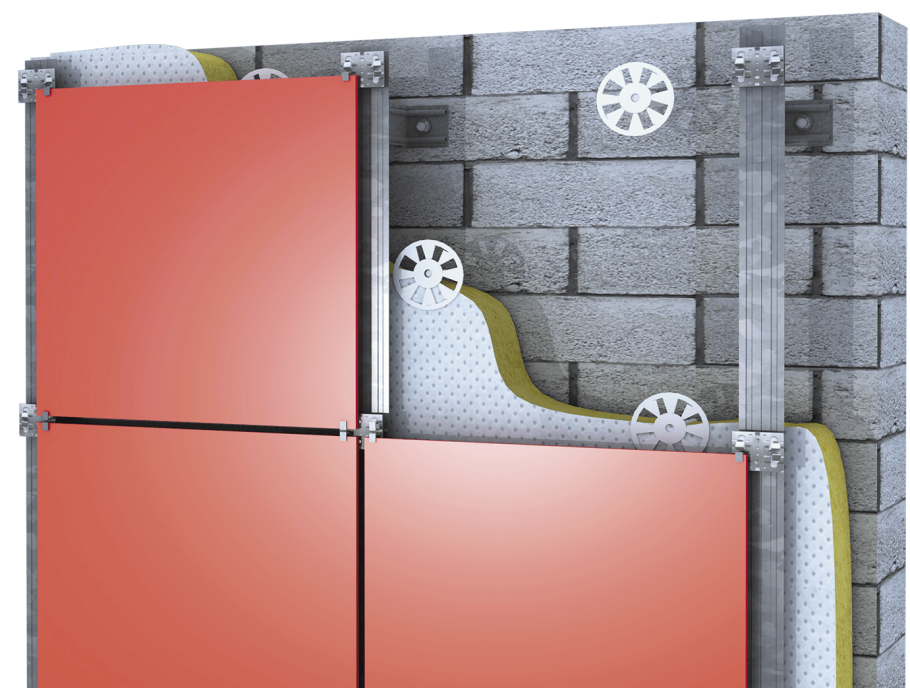 Вентилируемого фасада системы FS-300