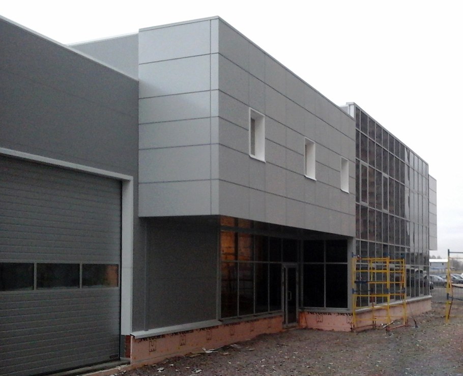 Вентилируемый фасад РУСЭКСП металлокассеты