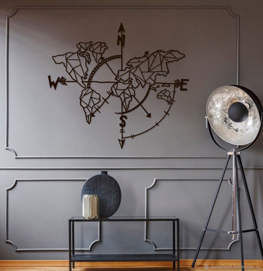 Композиция из металла на стену