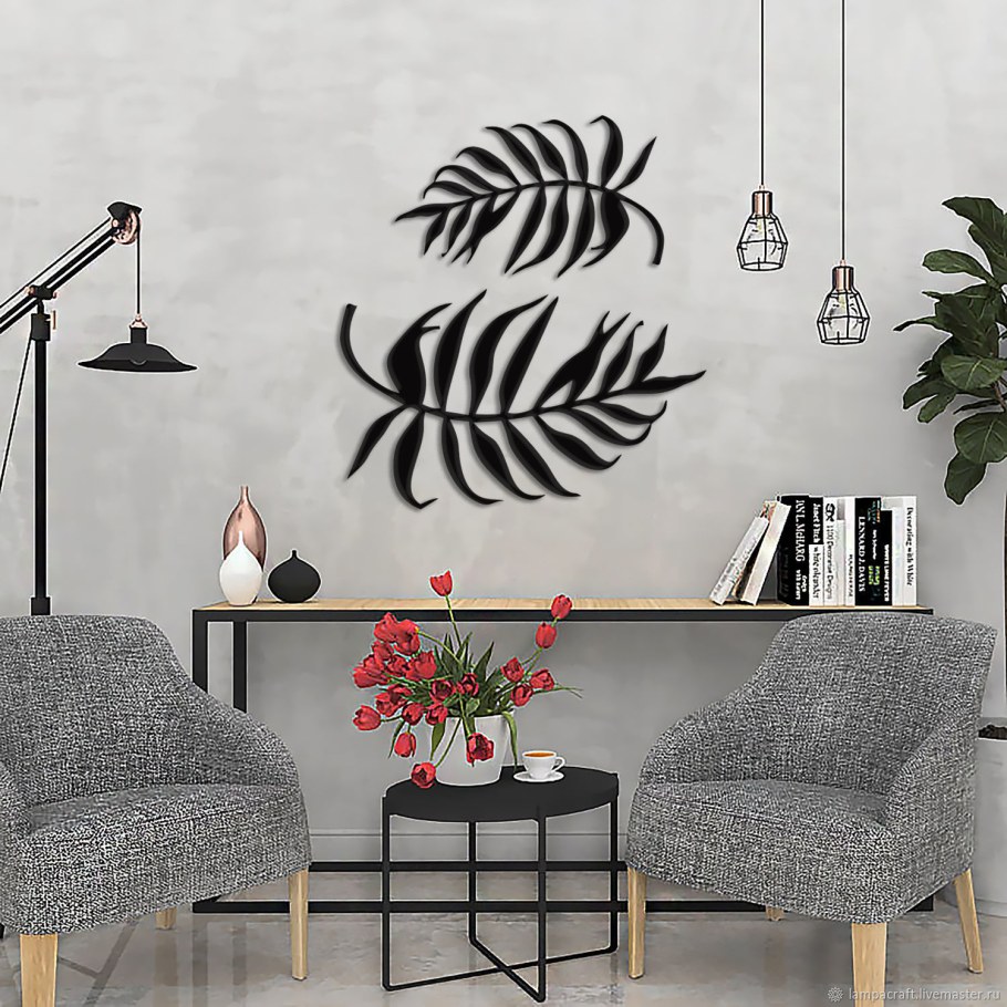 Металлический декор на стену
