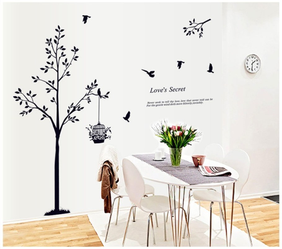 Наклейки черные на стену свисающие лампочки