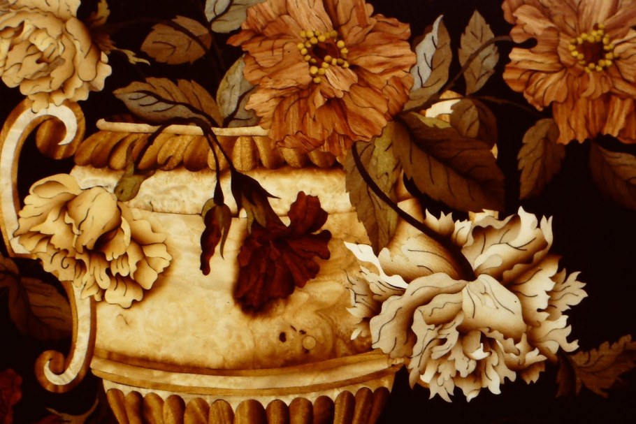 Мозаика по дереву интарсия инкрустация Маркетри