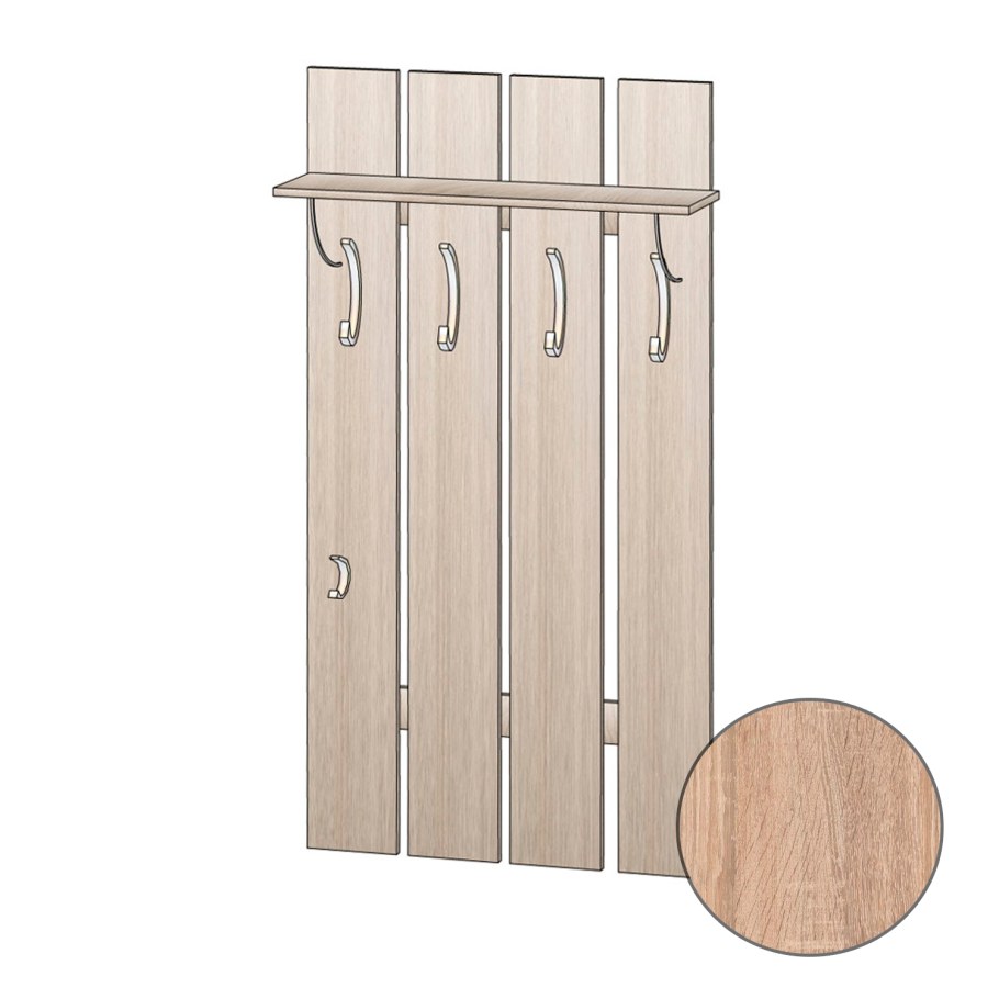 Вешалка настенная ясень шимо светлый