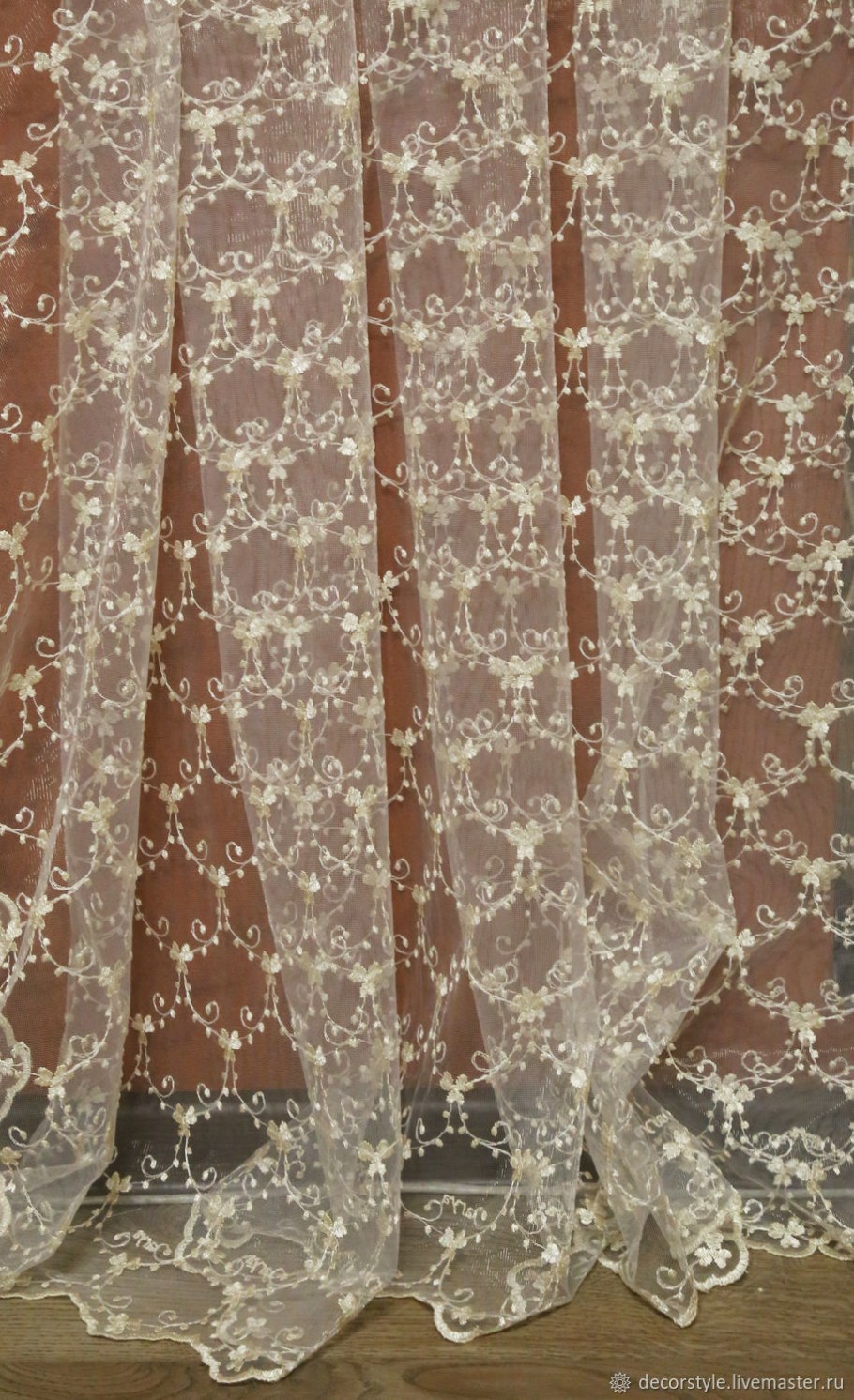 Тюль вуаль t102-2, шампань (BT-200134-gr)