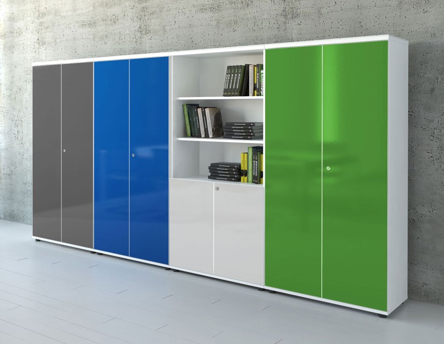 Офисный шкаф зелёно-белый купить мемализм купить