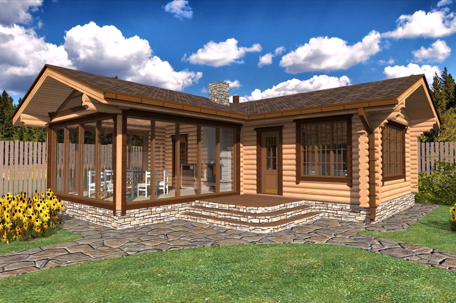 Баня из клееного бруса 4х10