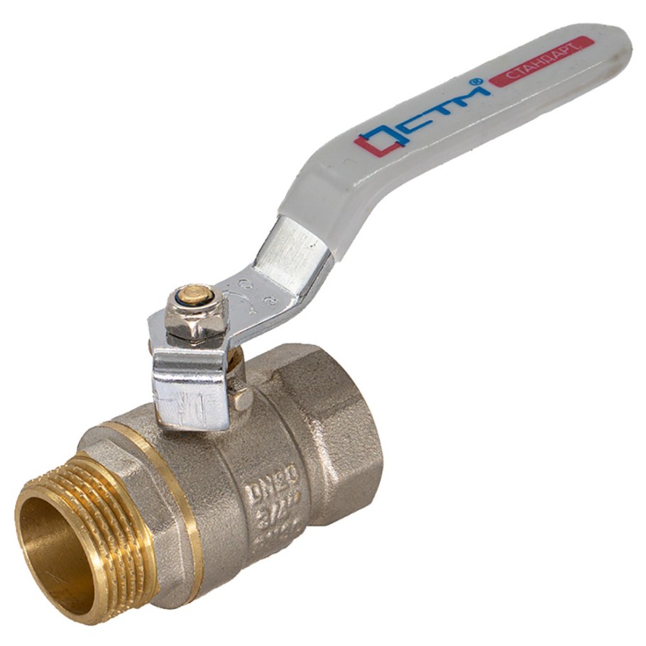 Кран шаровый для воды 3/4" г/г рычаг CTM стандарт