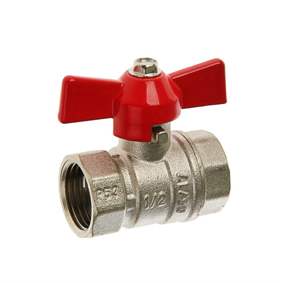 Кран шаровый Оптима SOFMB муфтовый (ВР/НР), латунь Ду 15