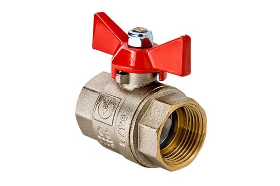 Кран шаровой 1/2 Вн/Вн бабочка Практик 130 ГАЛЛОП