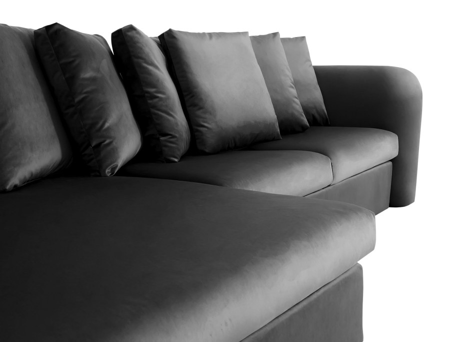 Диван-кровать тёмно-серый