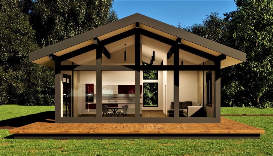 Фахверк одноэтажный 150м2