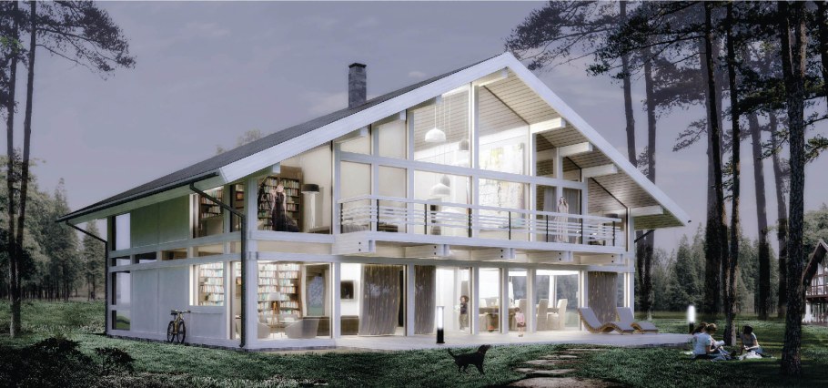 CLT Промстройлес фахверк