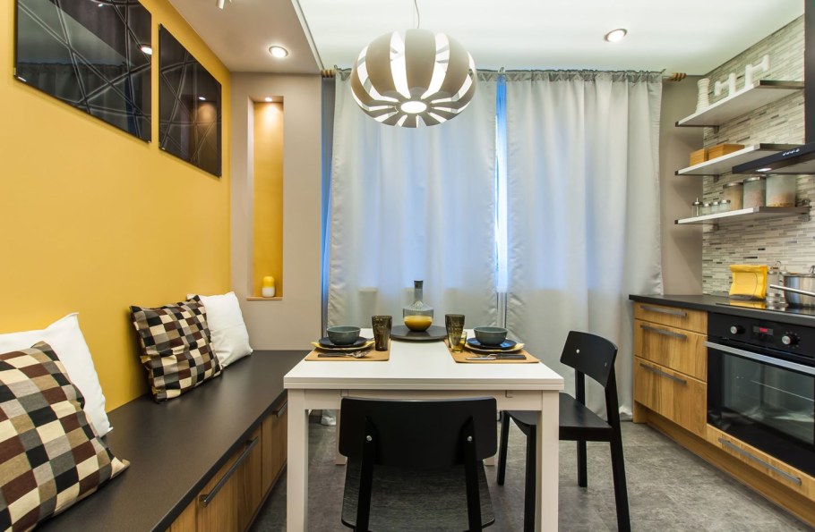 Интерьер кухни 11 кв