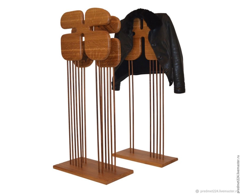 Напольная вешалка для одежды из массива № 323 SRK