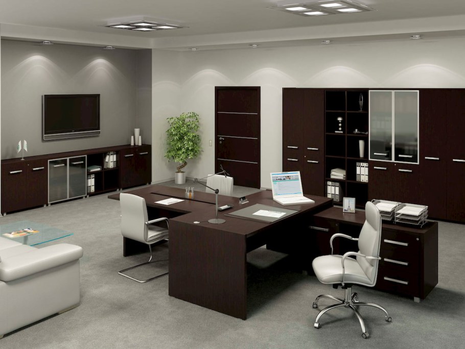 Цвет стен в кабинете руководителя