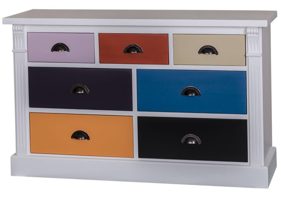 Комод разноцветный