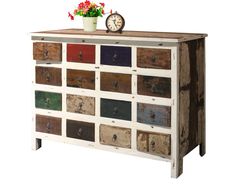 Комод с цветными фасадами