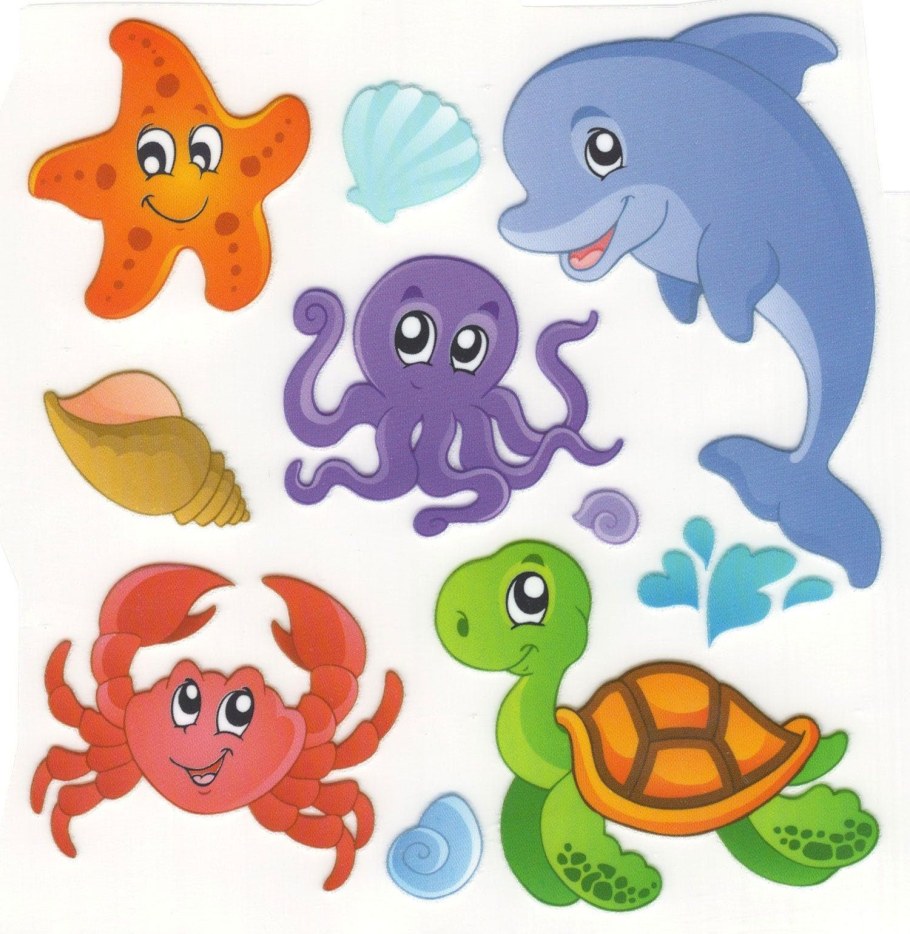 Морские обитатели для детей