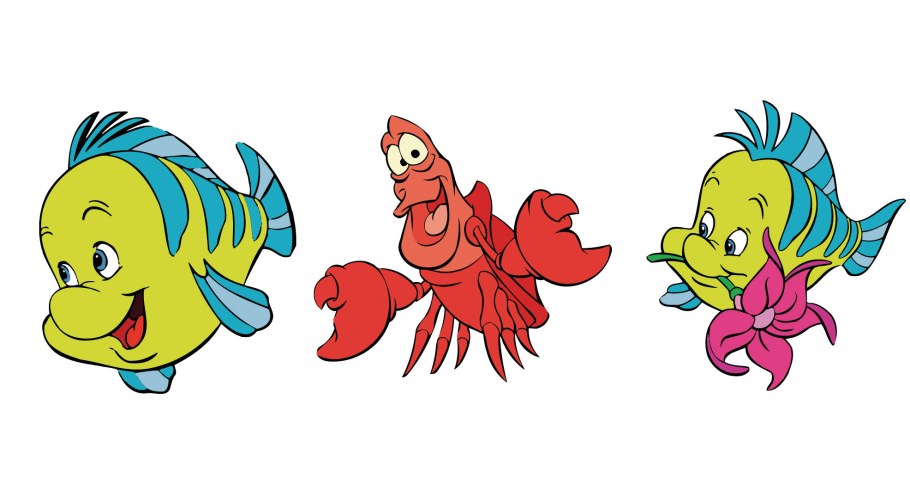 Герои Русалочки Флаундер