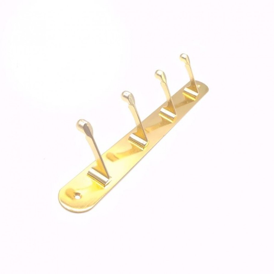 Крючки на планке KL-83 no-4 PB (золото)