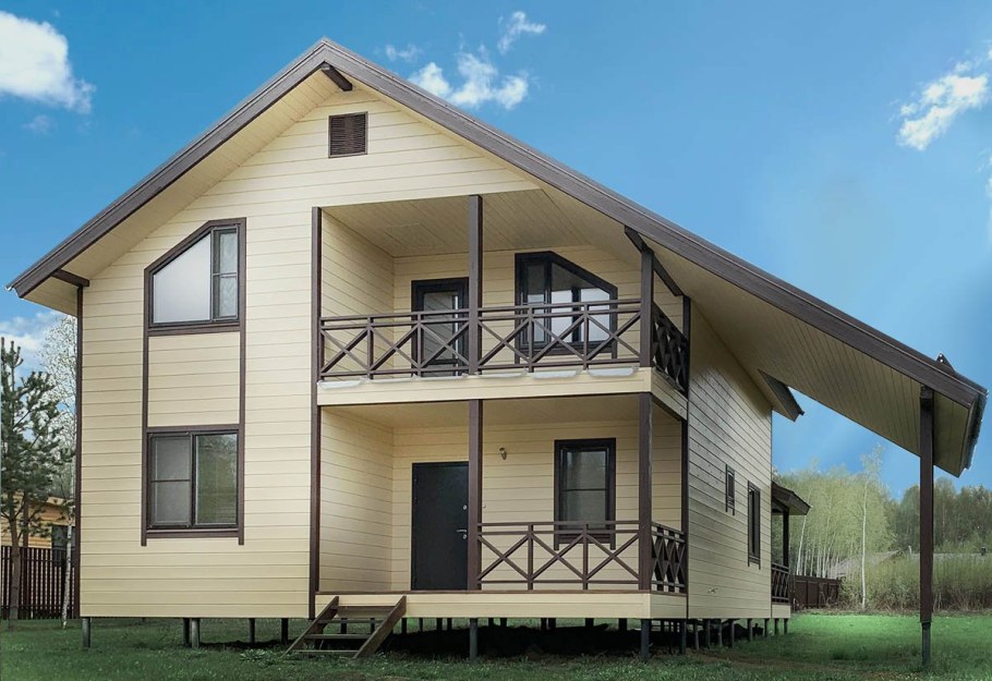 Дом имитация бруса