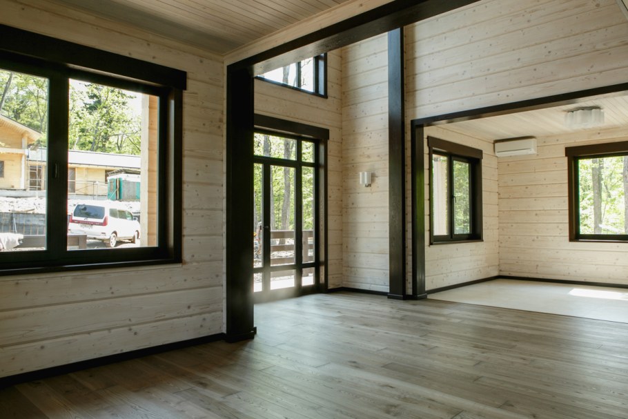 Внутренняя отделка дома из бруса