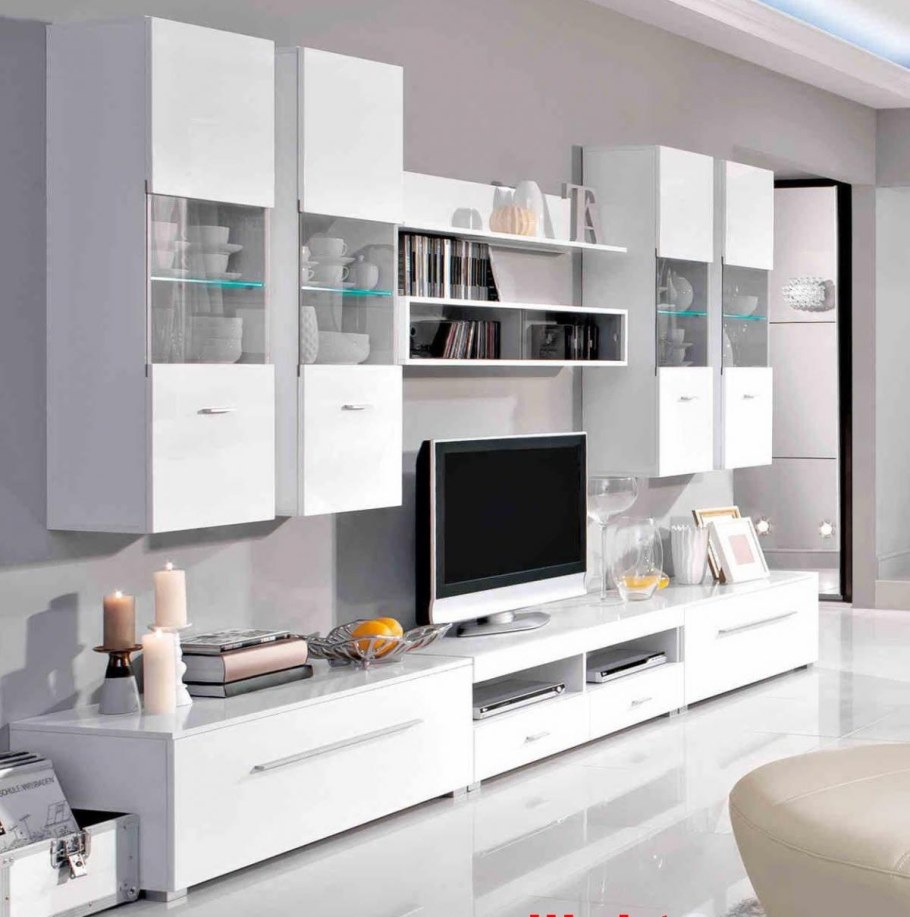 Стенка Jang белая BRW