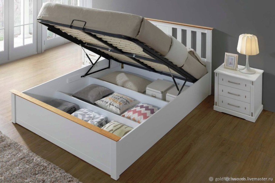 Кровать с ящиками для хранения