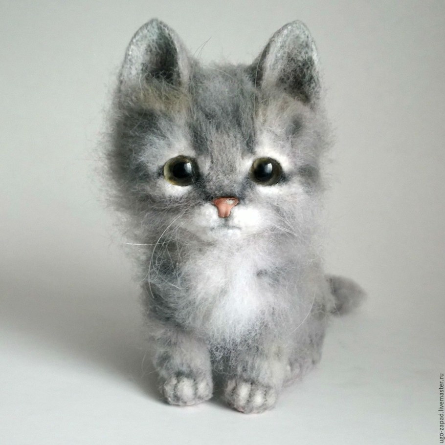 Валяние из шерсти кошки