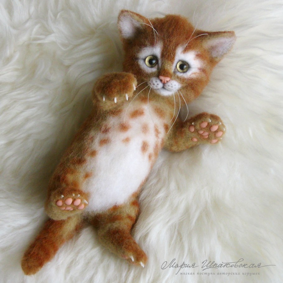 Реалистичные игрушки из шерсти