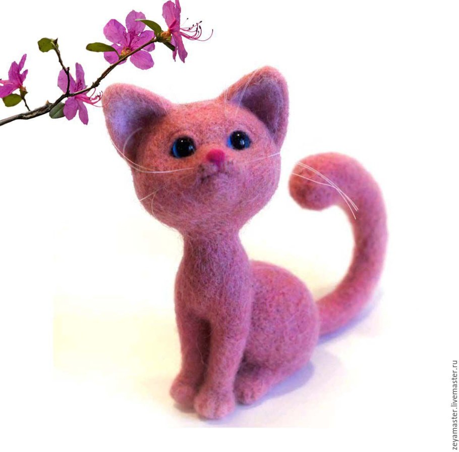 Розовая кошка игрушка