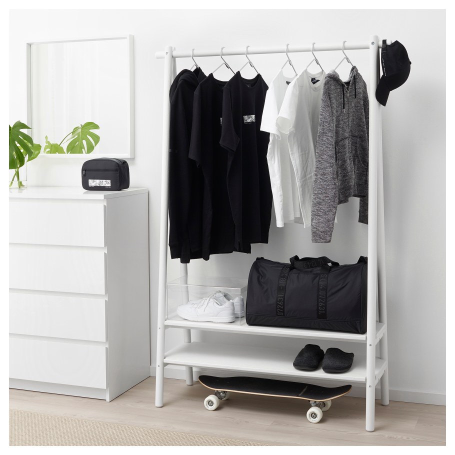 Вешалка напольная икеа белая