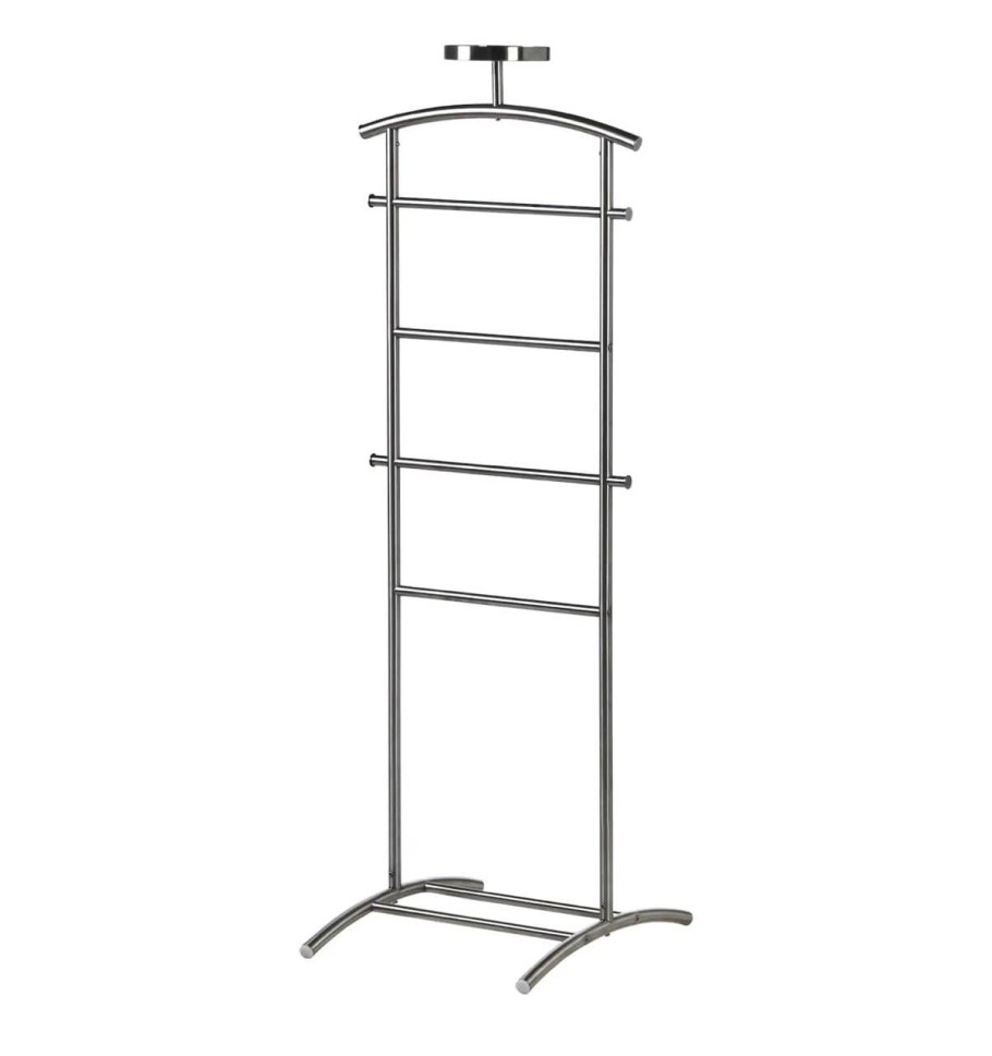 ГРУНДТАЛЬ плечики напольные, нержавеющ сталь 128 см