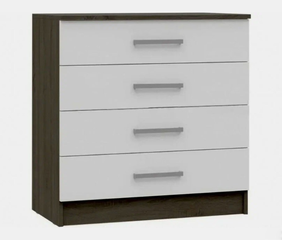 Комод Мартина белый глянец венге