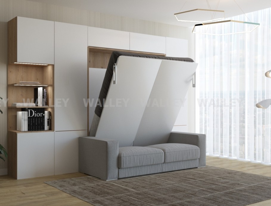 Шкаф-кровать диван трансформер TRANSMEB блюз