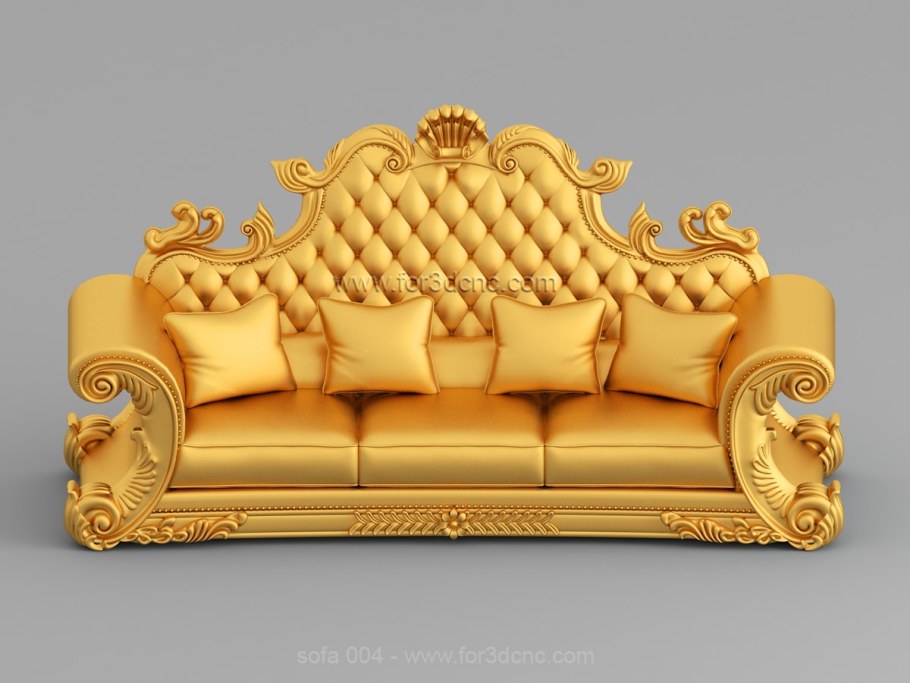 Пучюф STL model софа 3d модель