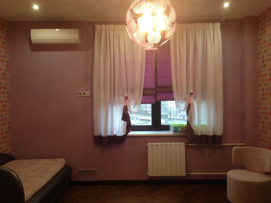 Тюль в спальню без штор короткие