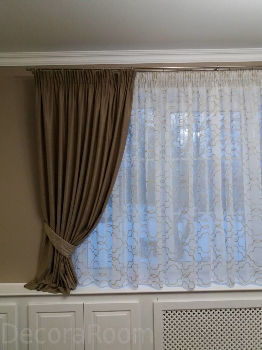 Тюль до подоконника