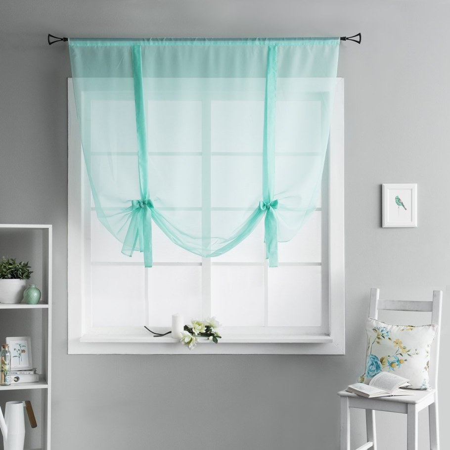 Римская штора из вуали