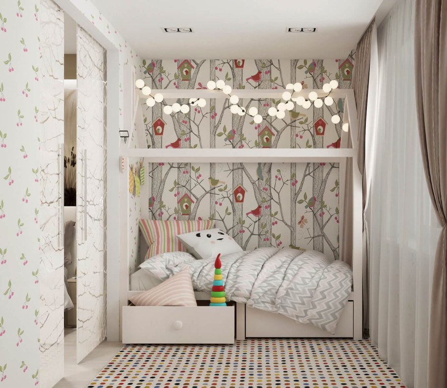 Спальня совмещенная с детской