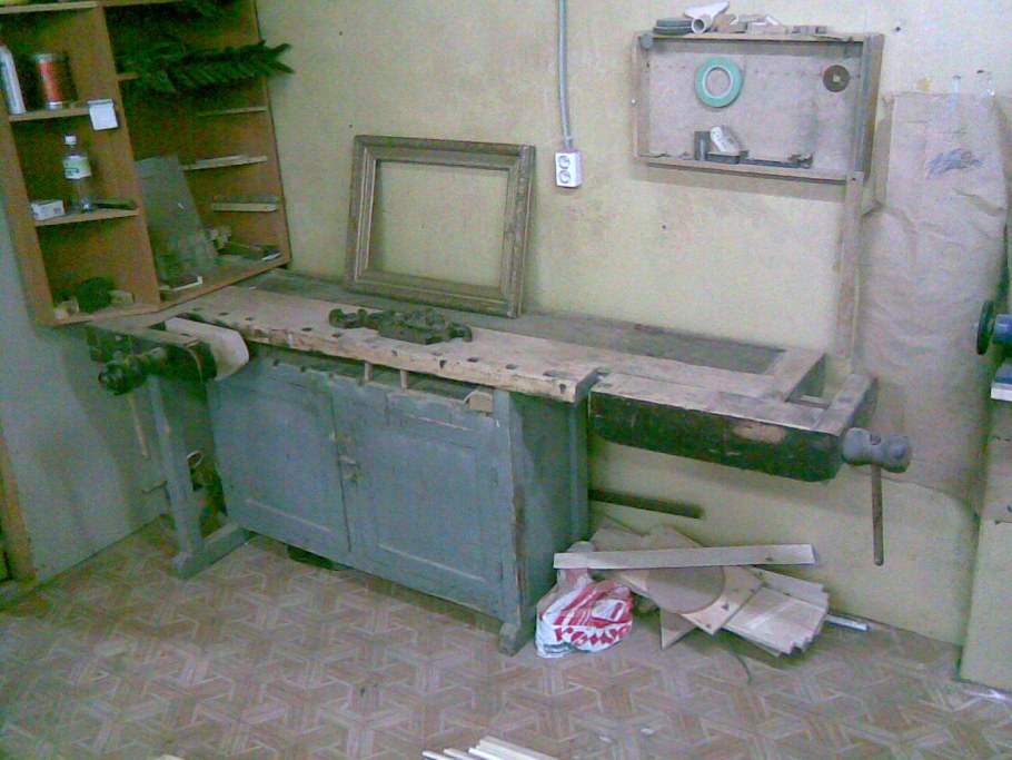 Школьный столярный верстак СССР