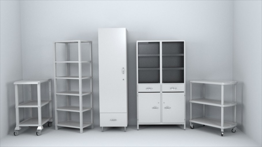 Медицинская мебель металлическая для медицинских учреждений