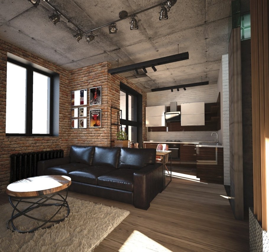 Квартира студия лофт 30 кв