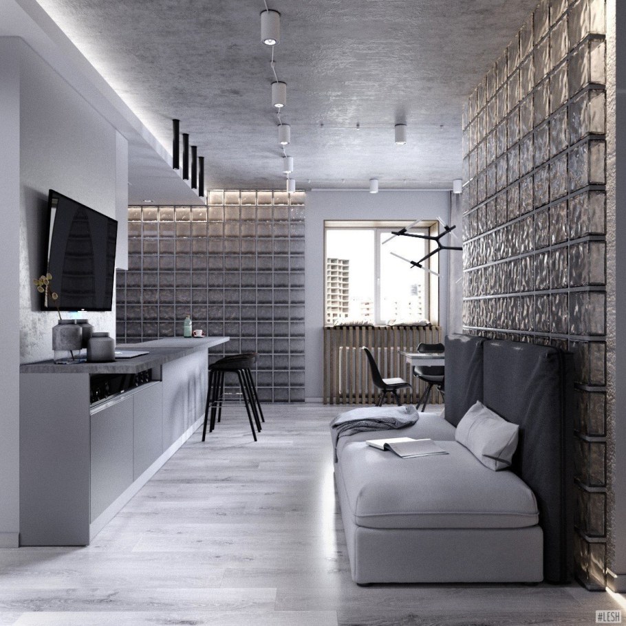 Квартира в стиле лофт Минимализм