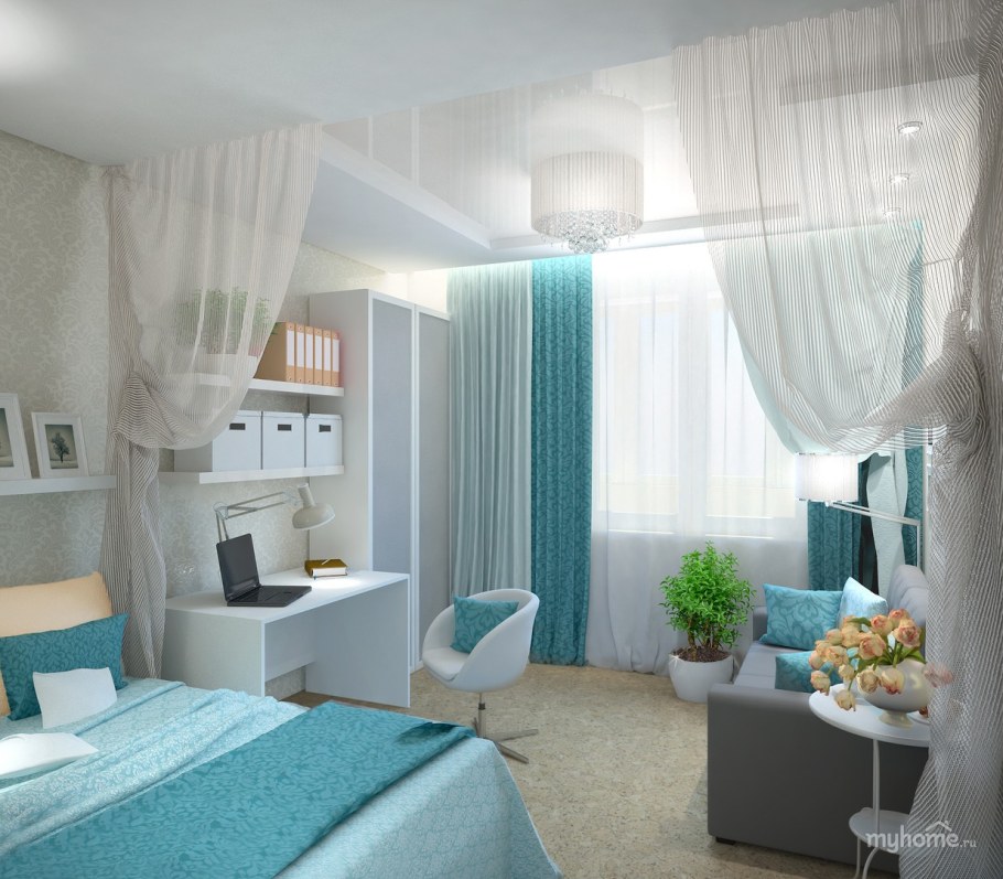 Шторы в однокомнатную квартиру