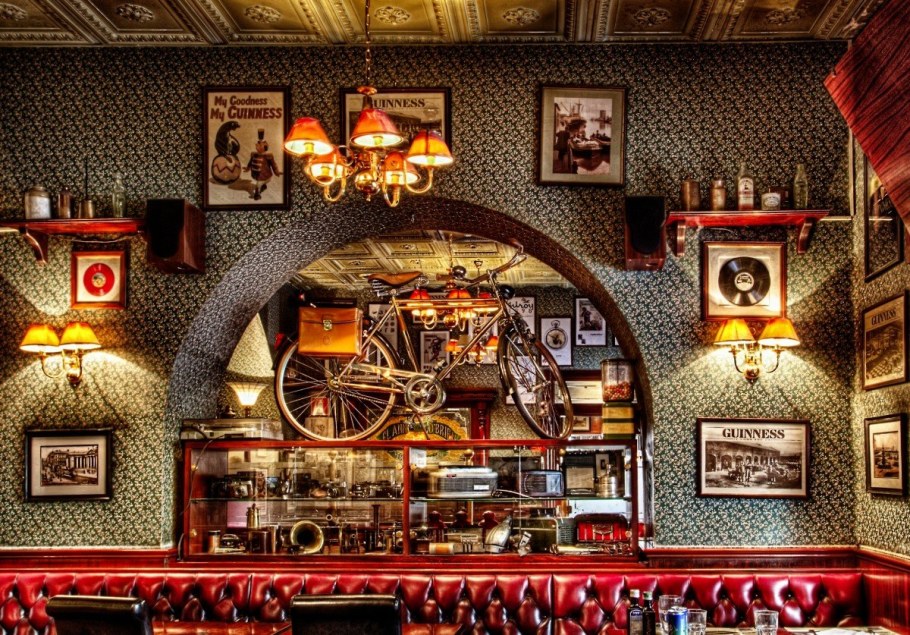Интерьеры в стиле пабов Англии