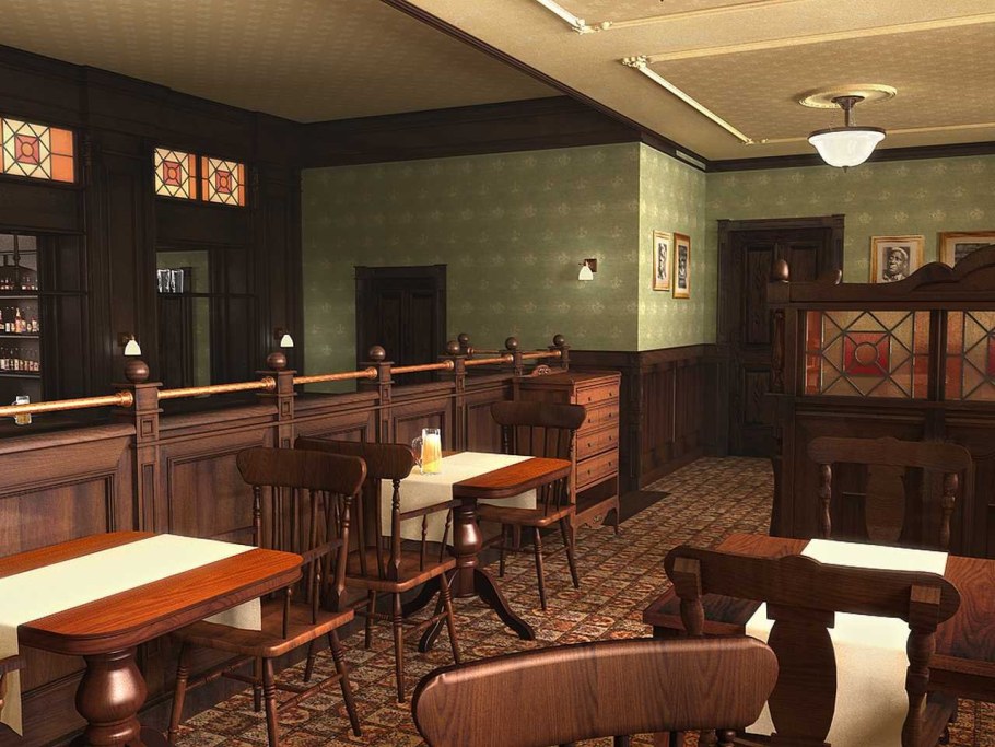 Ирландский паб интерьер