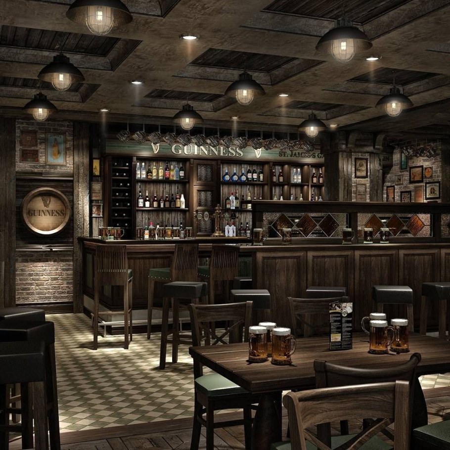Интерьер Ириш паб