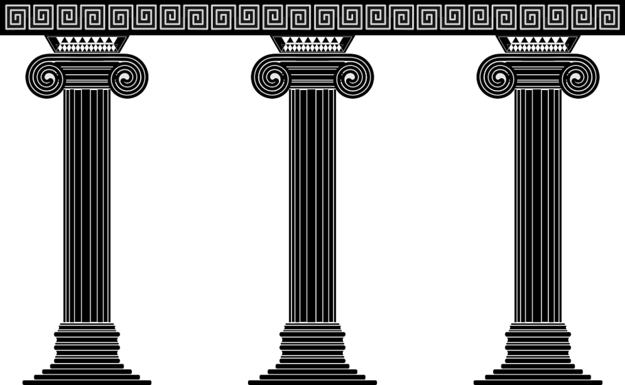 Колонна Греция вектор